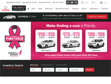Tablet Screenshot of prioritytoyotarichmond.com